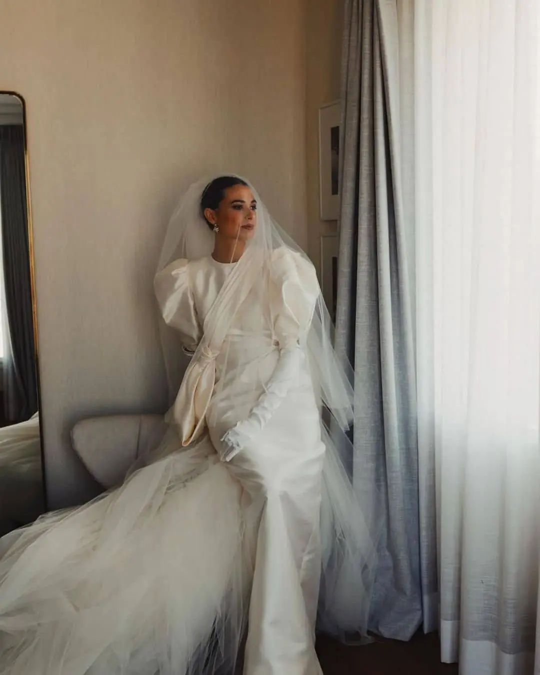 Creación nupcial de Paloma Reguillo, fundadora de Reguillo Studio.