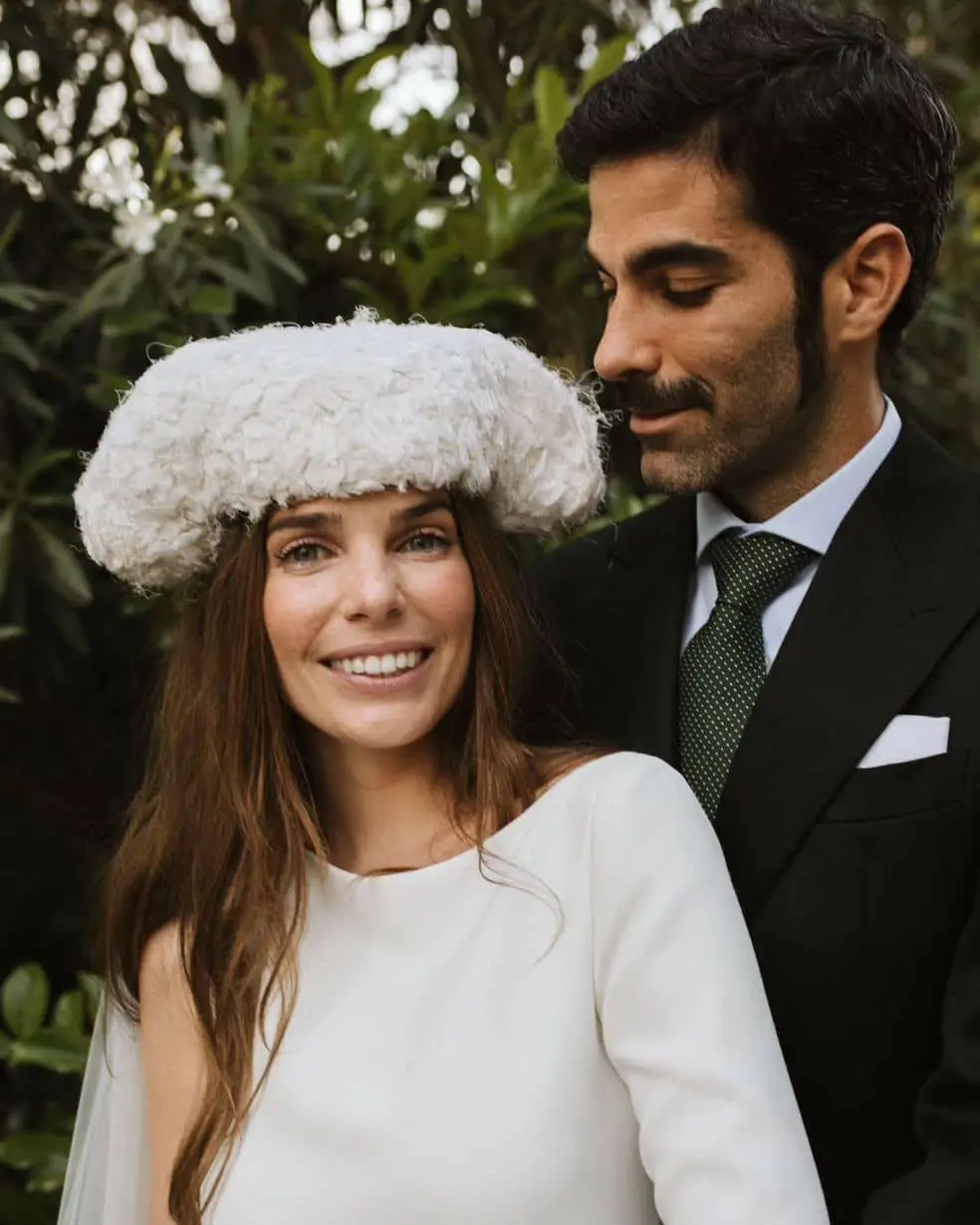 Sombrero de novia artesanal de BALEL con influencias de los años 30