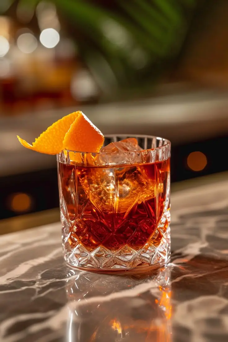 Negroni clásico, cóctel de boda con carácter.