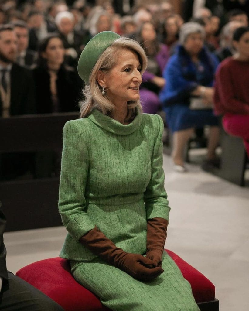 Elegant and delicate mother of the groom dress designed by Poydel.